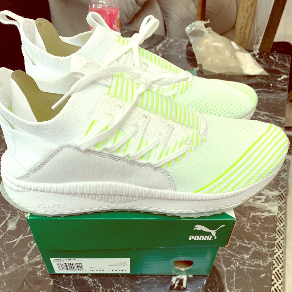 🆕🚹 Puma Tsugi Jun Pace Sneaker-🍋 yellow,11.5🔥